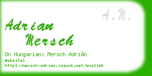 adrian mersch business card